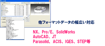 他フォーマットデータの幅広い対応